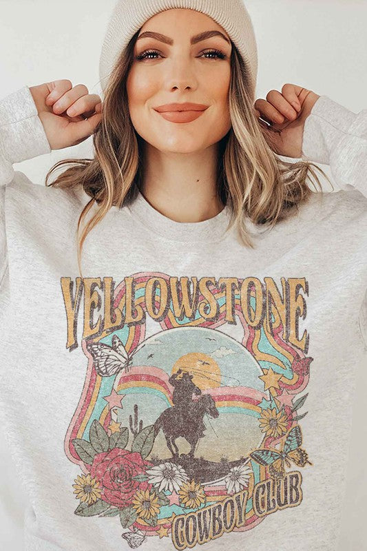 YELLOWSTONE COWBOY CLUB SWEATSHIRT PLUS SIZE