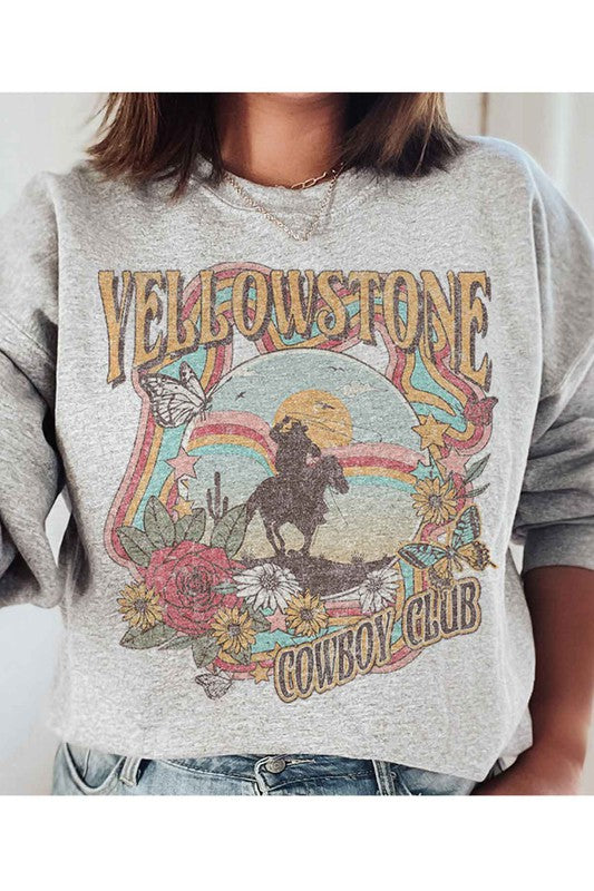 YELLOWSTONE COWBOY CLUB SWEATSHIRT PLUS SIZE