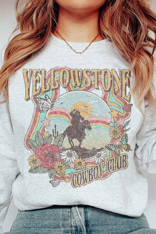 YELLOWSTONE COWBOY CLUB SWEATSHIRT PLUS SIZE