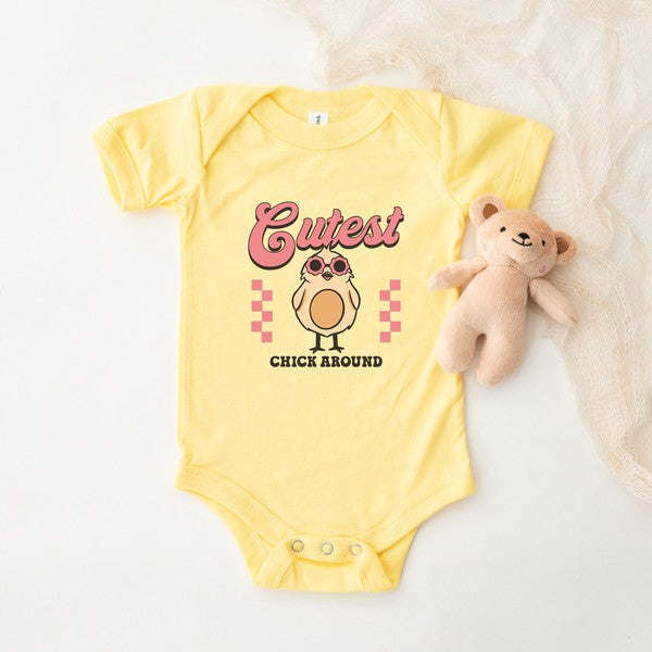 Cutest Chick Around Baby Onesie