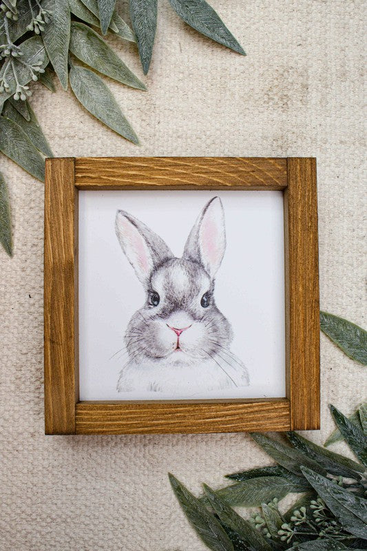 Watercolor Bunny Sign