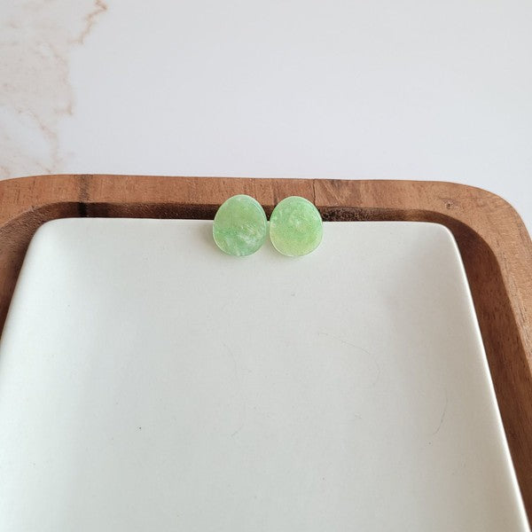 Easter Egg Studs - Pastel green