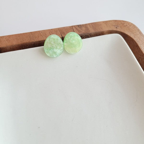 Easter Egg Studs - Pastel green