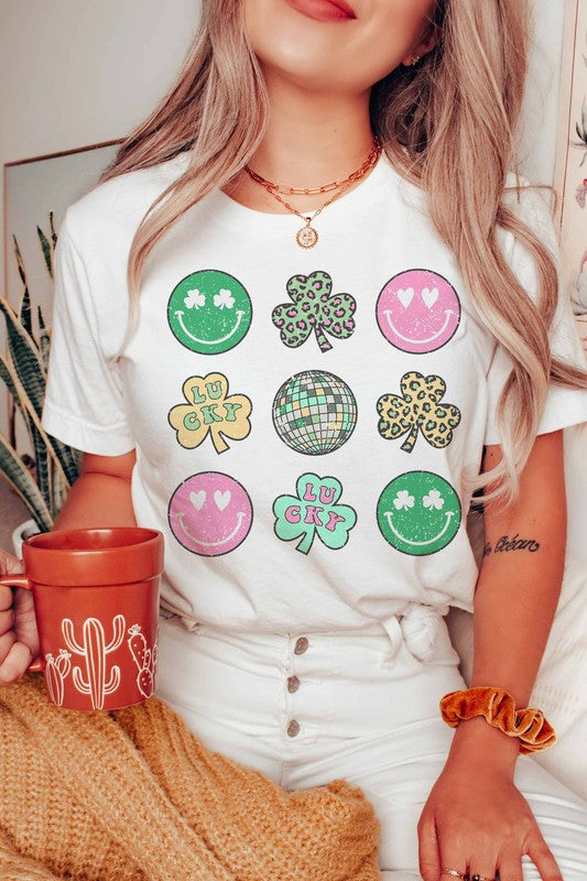 SMILEY ST PATRICK'S GALLERY GRAPHIC TEE