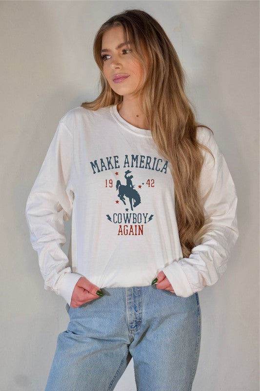 Make America Cowboy Long Sleeve Tee