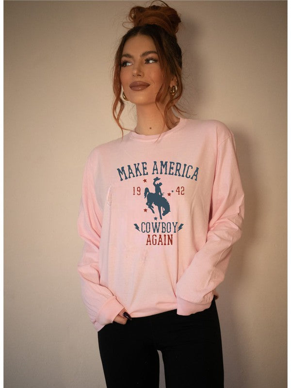 Make America Cowboy Long Sleeve Tee