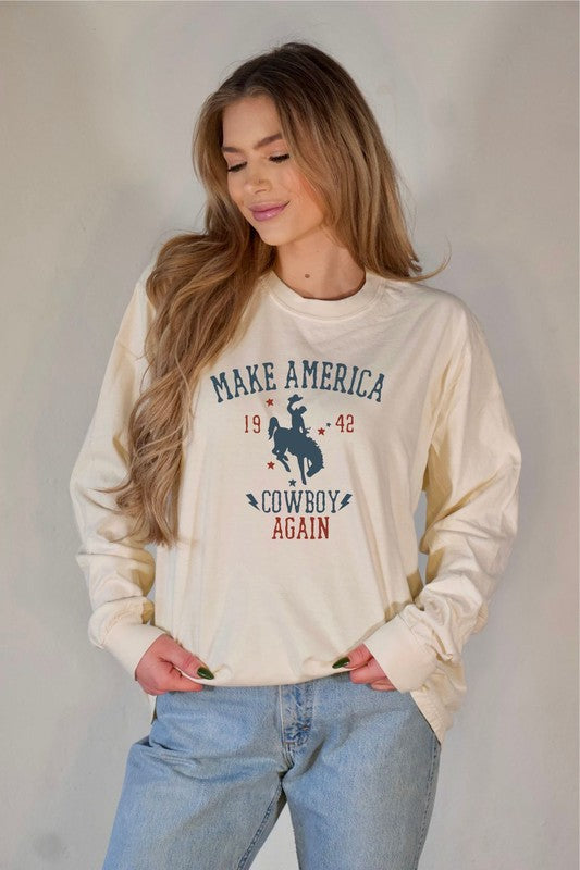 Make America Cowboy Long Sleeve Tee