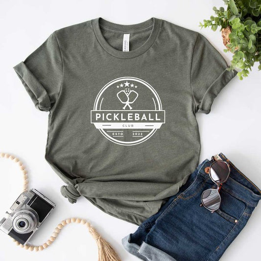 Pickle Ball Club Short Sleeve Graphic Tee