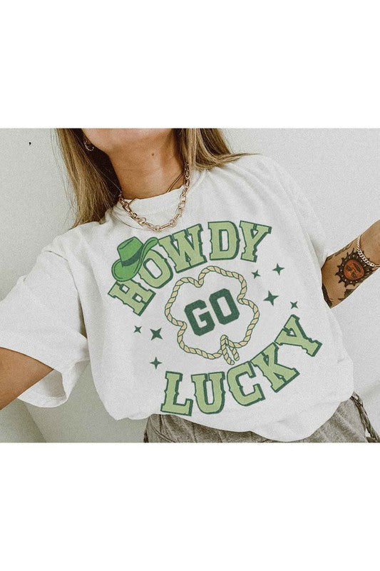 HOWDY GO LUCKY ST PATRICKS GRAPHIC TEE / T-SHIRT