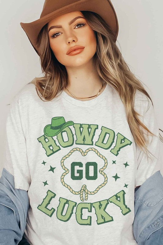 HOWDY GO LUCKY ST PATRICKS GRAPHIC TEE / T-SHIRT