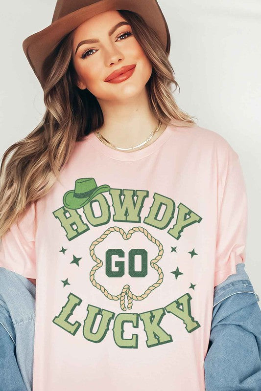 HOWDY GO LUCKY ST PATRICKS GRAPHIC TEE / T-SHIRT