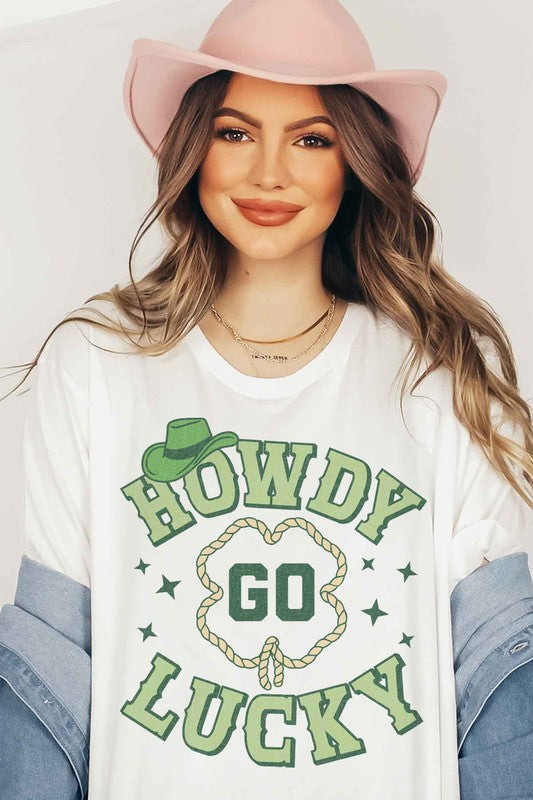 HOWDY GO LUCKY ST PATRICKS GRAPHIC TEE / T-SHIRT