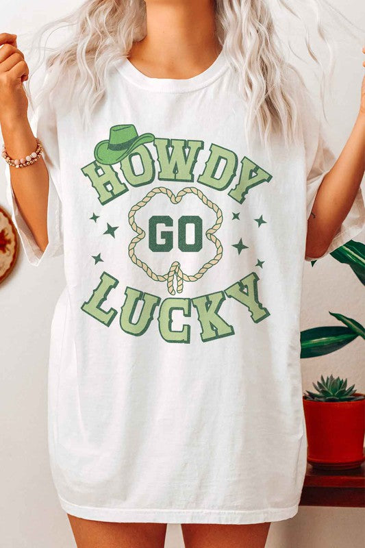 HOWDY GO LUCKY ST PATRICKS GRAPHIC TEE / T-SHIRT