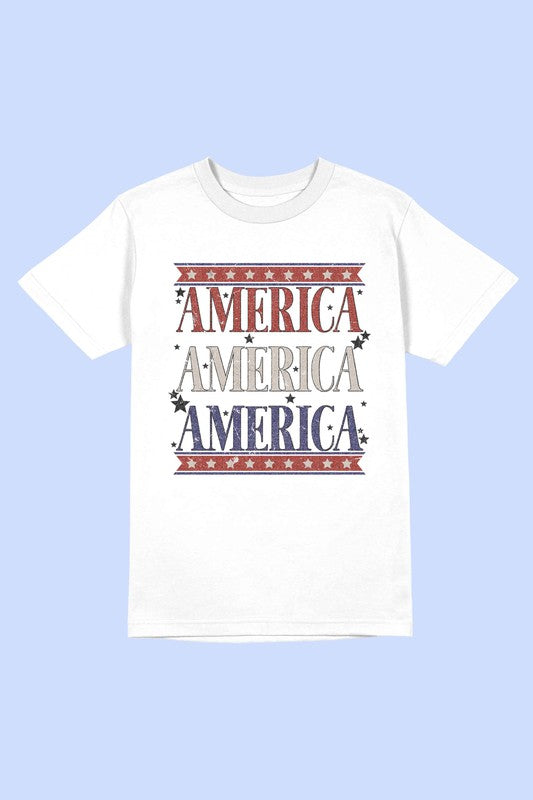 AMERICANA PATRIOTIC TEE PLUS SIZE