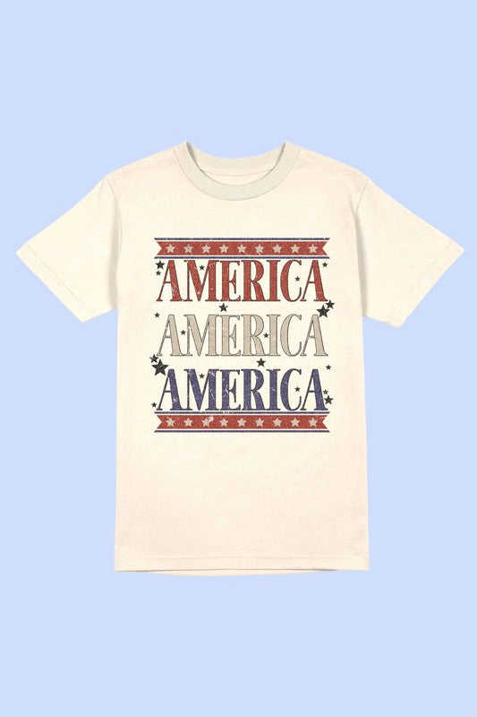 AMERICANA PATRIOTIC TEE PLUS SIZE