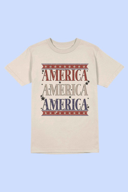 AMERICANA PATRIOTIC TEE PLUS SIZE