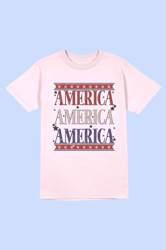 AMERICANA PATRIOTIC TEE PLUS SIZE