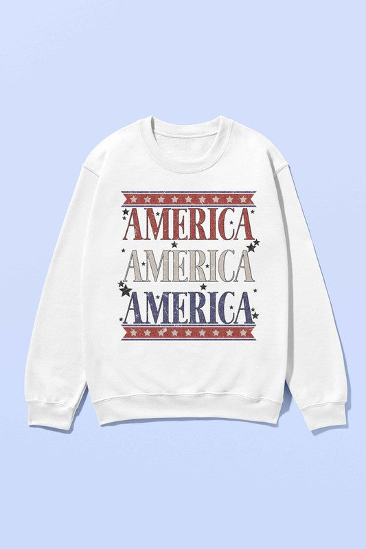 AMERICANA PATRIOTIC GRAPHIC SWEATSHIRT