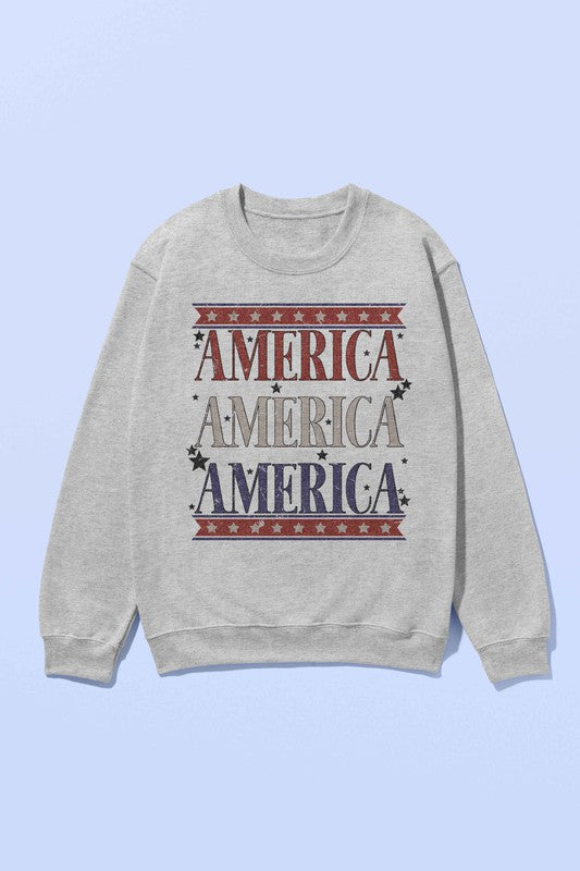 AMERICANA PATRIOTIC GRAPHIC SWEATSHIRT