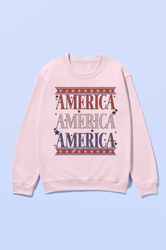 AMERICANA PATRIOTIC GRAPHIC SWEATSHIRT