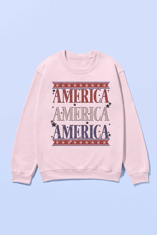 AMERICANA PATRIOTIC SWEATSHIRT PLUS SIZE