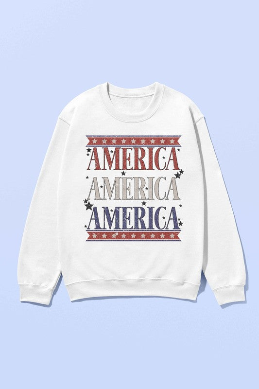 AMERICANA PATRIOTIC SWEATSHIRT PLUS SIZE