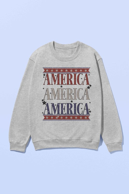 AMERICANA PATRIOTIC SWEATSHIRT PLUS SIZE