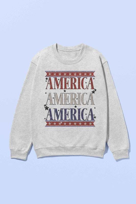 AMERICANA PATRIOTIC SWEATSHIRT PLUS SIZE