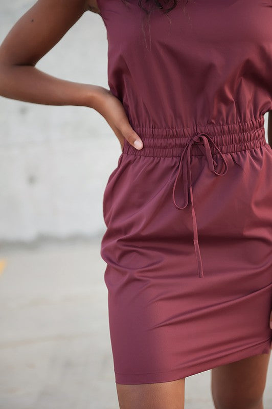 Women's Lightweight Dress in Burgundy