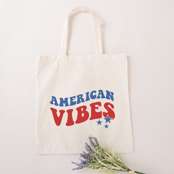 American Vibes Wavy Stars Tote