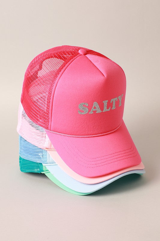 Glitter SALTY Printed Foam Trucker Hat