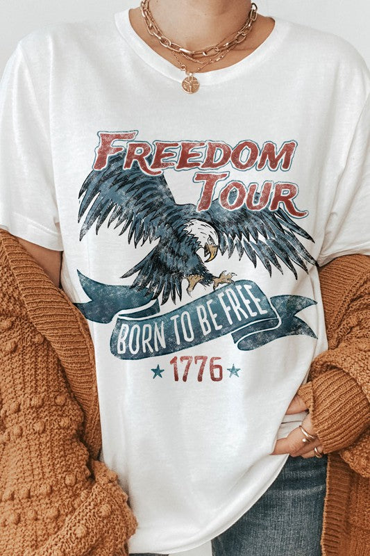 Freedom Tour Born to be Free, Vintage Graphic Tee