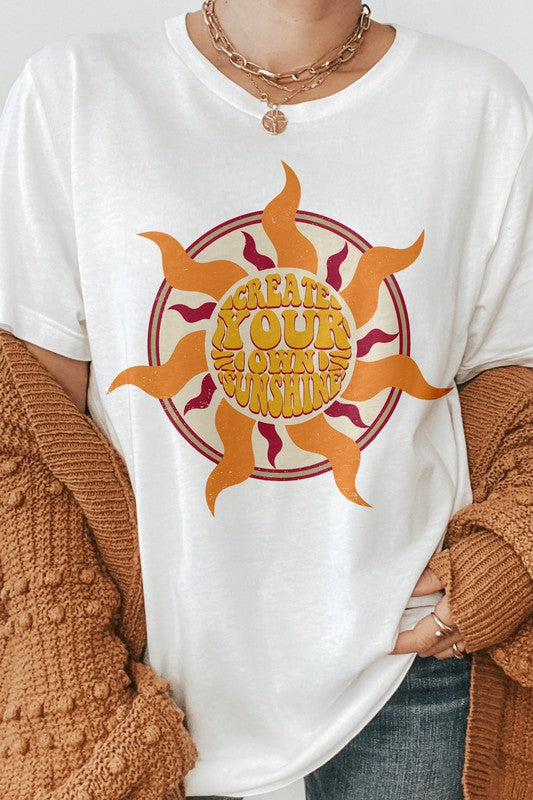 Create Your Own Sunshine, Retro Graphic Tee