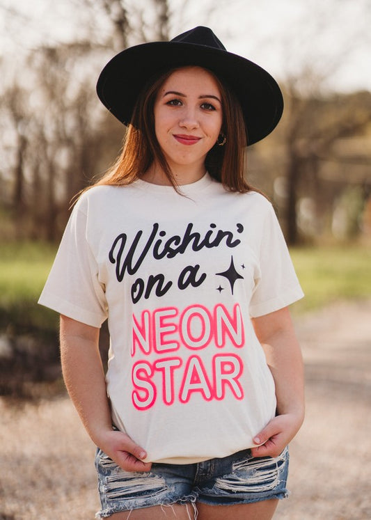 Wishin On A Neon Star Graphic Tee