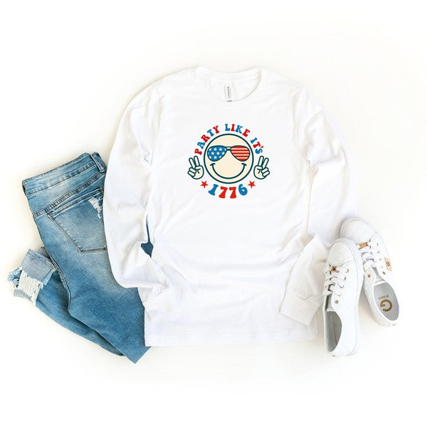 Party Like It's 1776 Long Sleeve Graphic Tee