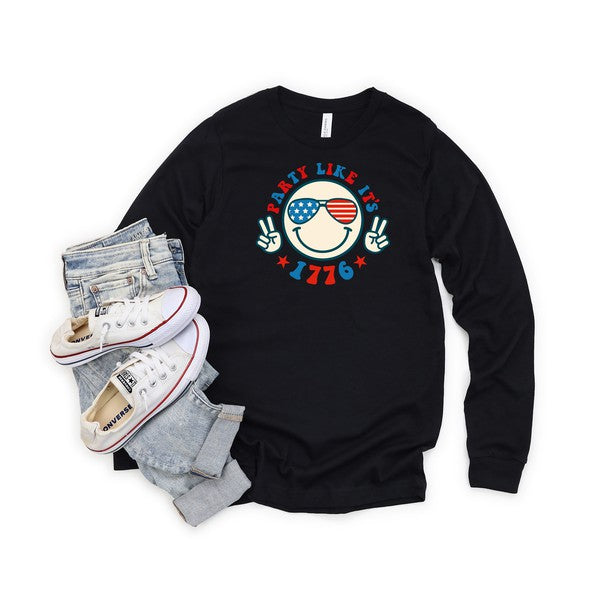 Party Like It's 1776 Long Sleeve Graphic Tee