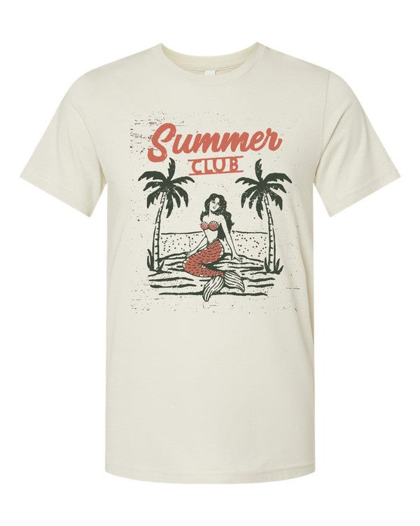 Summer Club with Mermaid Boutique Tee