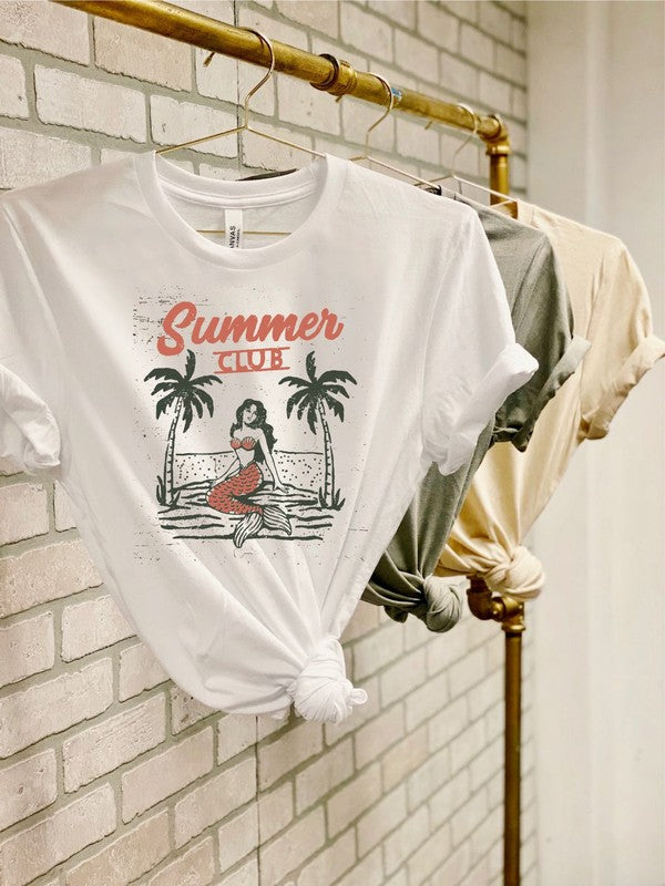 Summer Club with Mermaid Boutique Tee