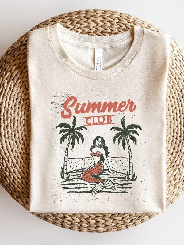 Summer Club with Mermaid Boutique Tee