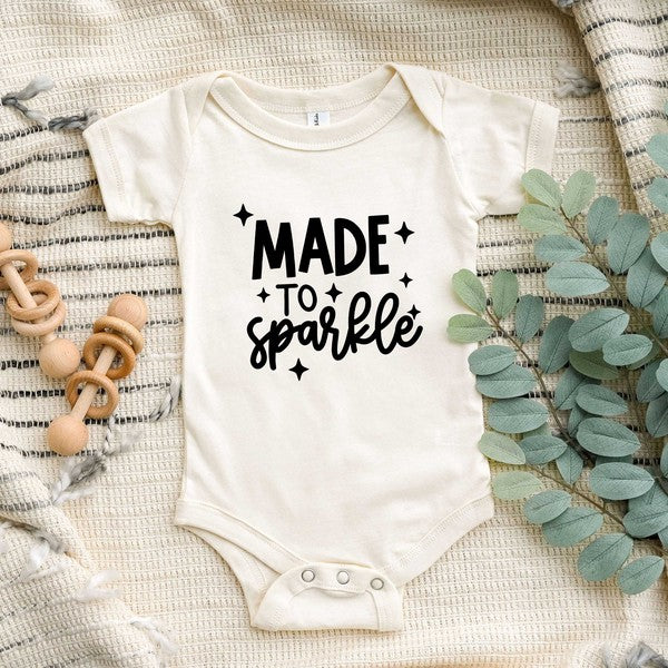 Made To Sparkle Baby Onesie