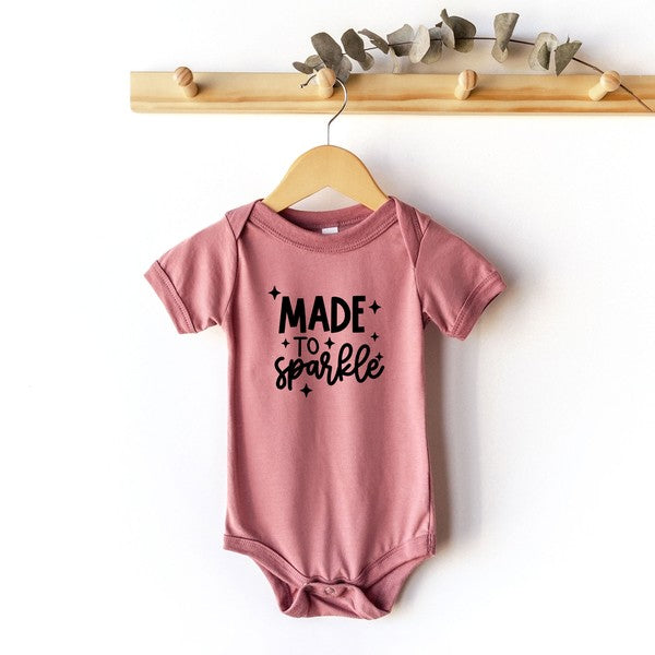 Made To Sparkle Baby Onesie