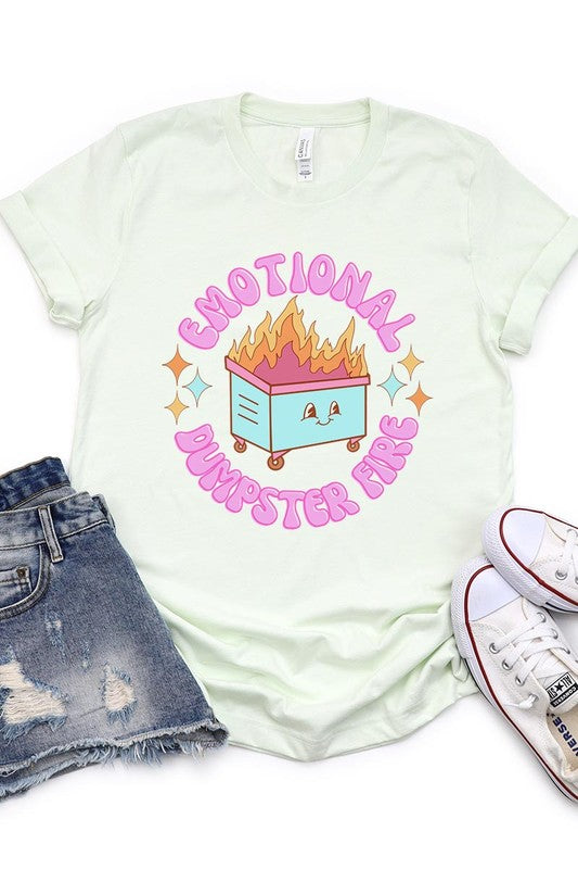 Emotional Dumpster Fire Graphic Tee