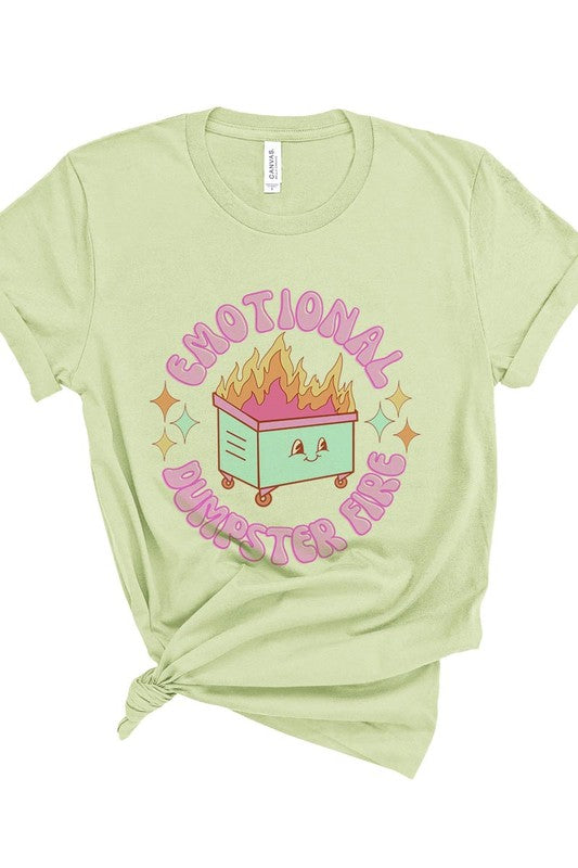 Emotional Dumpster Fire Graphic Tee