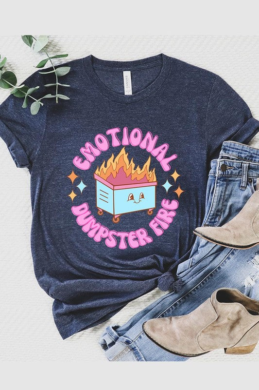 Emotional Dumpster Fire Graphic Tee