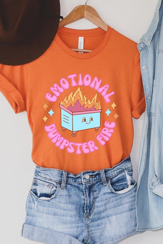 Emotional Dumpster Fire Graphic Tee