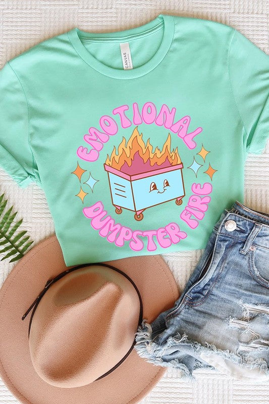 Emotional Dumpster Fire Graphic Tee