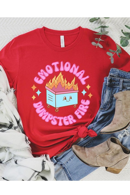 Emotional Dumpster Fire Graphic Tee