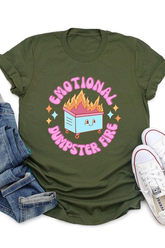 Emotional Dumpster Fire Graphic Tee