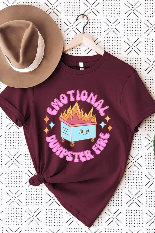 Emotional Dumpster Fire Graphic Tee