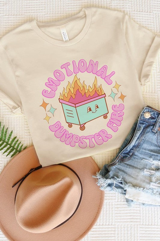 Emotional Dumpster Fire Graphic Tee